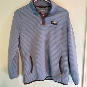 L.L. Bean Airlight Knit Quilted Pullover